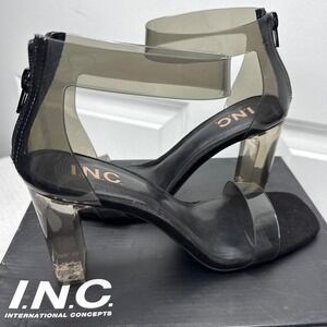 INC International Concepts Makenna Smoke Clear Heel Dress‎ Sandals